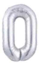 [MU-1187-P0] Globos Plateado Números de 16 pulgadas