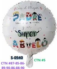 [S-0540] Globos de 18 pulgadas Frases