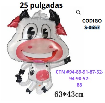 [S-0657] Globo VAQUITA 25 pulgadas