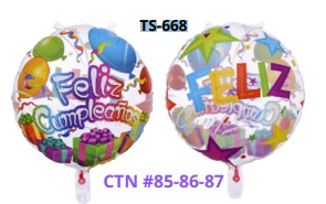 [TS-668] Globos de 18 pulgadas Frases