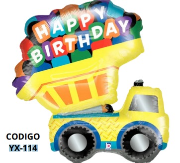 [YX-114] Globo VOLQUETA 28 pulgadas