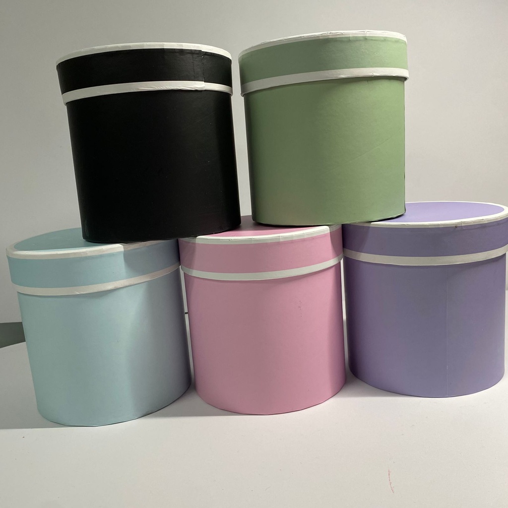 CAJA CILINDRICA PEQUENA AZUL