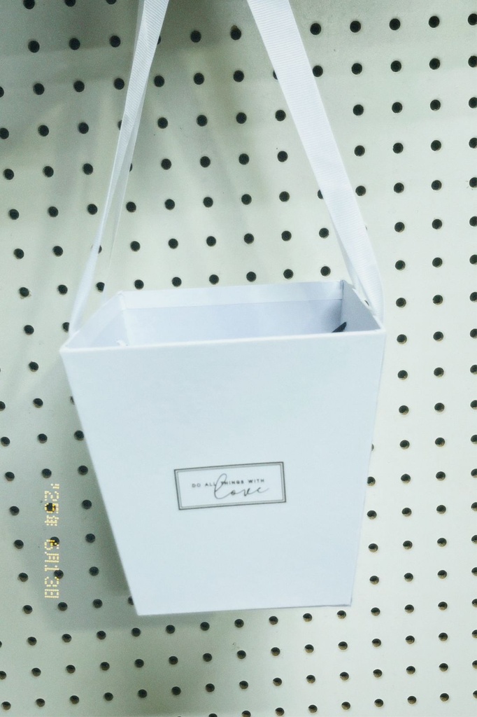 CAJA P/FLORES BLANCA 14.5X11X15 CM