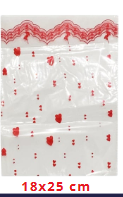 Bolsa Celofán Corazón 18x25 100 pcs