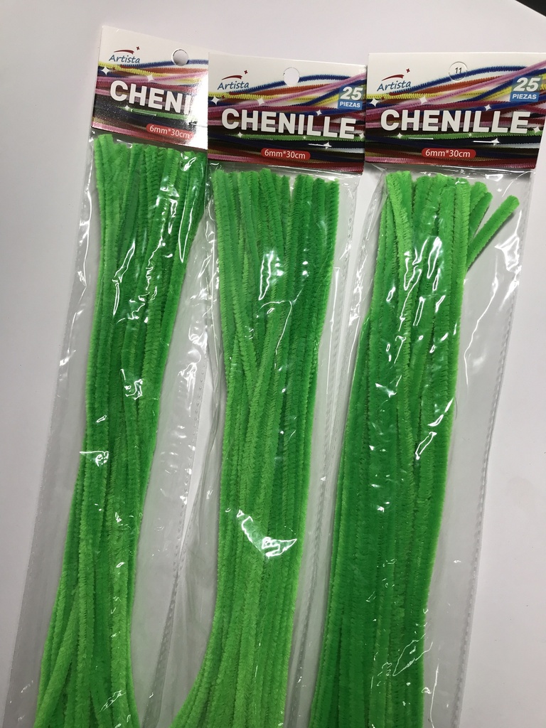 38-AS0692-LG LIMPIA PIPAS 25PCS 30CM VERDE BILLAR