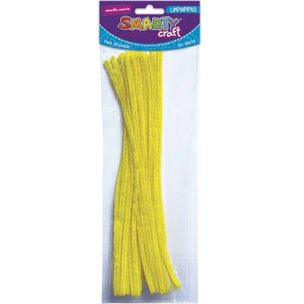 38-AS0692-Y LIMPIA PIPAS 25PCS 30CM AMARILLO