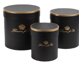 Set 3 cajas P/Flores flowers for you Negra