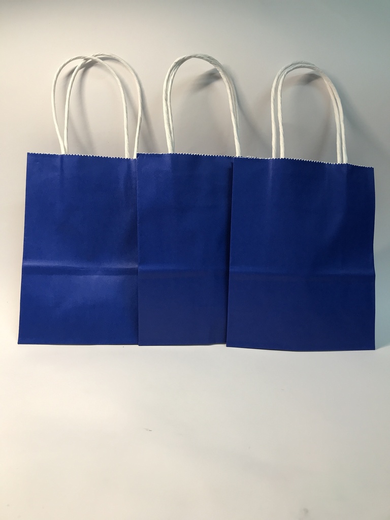 TF-7996 BOLSA KRAFT MINI "12X15X6" CM AZUL REY