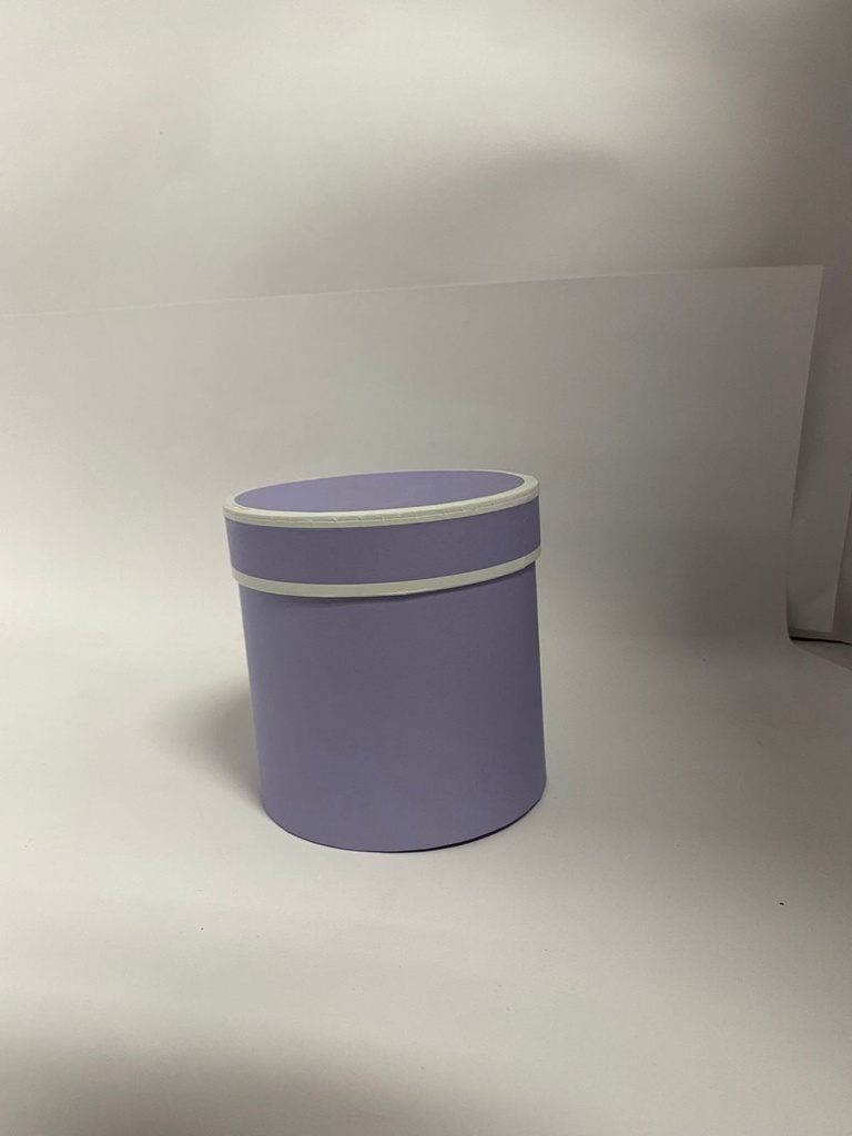 CAJA CILINDRICA MORADA