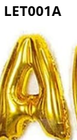 GLOBO LETRA A 16 PULGADAS DORADO