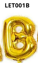 GLOBO LETRA B 16 PULGADAS DORADO