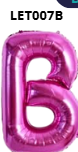 GLOBO LETRA B 16 PULGADAS ROSADO