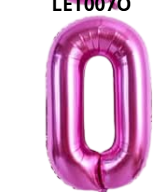 GLOBO LETRA O 16 PULGADAS ROSADO