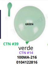 Globos Pastel 100 piezas/bolsa 12"