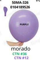 Globos Pastel 50 piezas/bolsa 18"