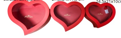 Set 3 cajas Corazón