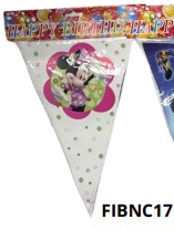 Banners de cumpleaños 1 pieza 20x28.5cm MINNIE