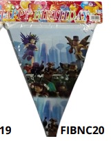 Banners de cumpleaños 1 pieza 20x28.5cm MINECRAFT