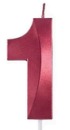 CANDELAS ROJO DE NUMEROS 7cm