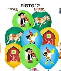 Globos Temáticos 16 piezas 12"