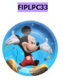 Platos para Cumpleaños 10 piezas 7" MICKEY