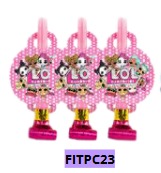 Trompetitas para cumpleaños 6 piezas