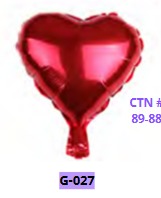 Globo 10 pulgadas ROJO