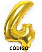 Globos Dorado Números de 32 pulgadas