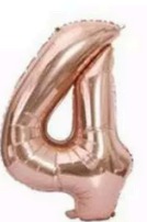 Globos Rose Gold Números de 32 pulgadas