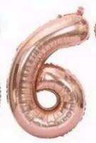 Globos Rose Gold Números de 32 pulgadas