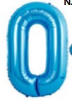 Globos Azul Números de 40 pulgadas
