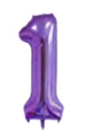 Globos Morado Números de 40 pulgadas