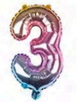 Globos Números de 16 pulgadas