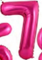 Globos Rosado Números de 32 pulgadas