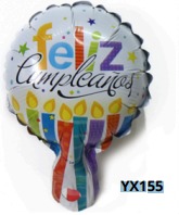 Globos de 5 Pulgadas Frase FELIZ CUMPLEAÑOS