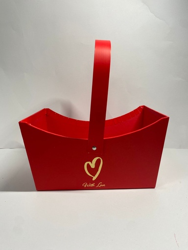 [TF-8610] CAJA TIPO BARCO ROJA 20X12X11 CM