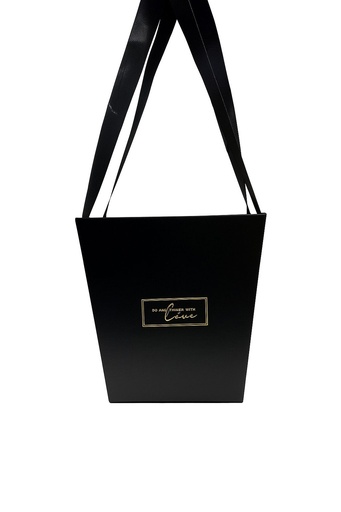 [TF-8616] CAJA P/FLORES NEGRA 14.5X11X15 CM