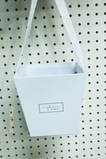 [TF-8618] CAJA P/FLORES BLANCA 14.5X11X15 CM