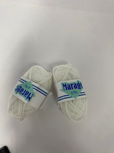 [38-AS0624-WH] Lana 15gr 10pcs blanco C50 