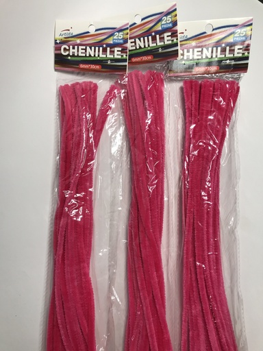 [38-AS0692-LR] 38-AS0692-LR LIMPIA PIPAS 25PCS 30CM FUCSIA