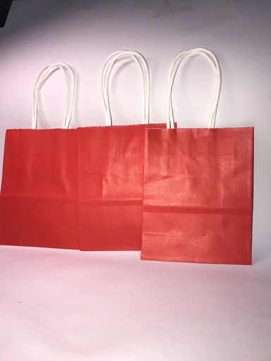 [TF-7990] TF-7990 BOLSA KRAFT MINI "12X15X6" CM ROJO