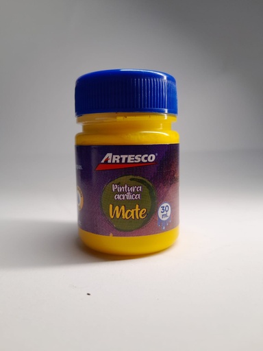 [37-15050001] PINTURA ACRILICA MATTE 30ML AMARILLA ARTESCO