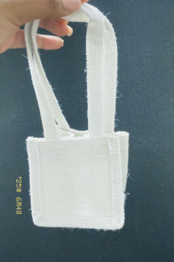 [TF-7819] BOLSA YUTE MINI 10X10X10 CREMA