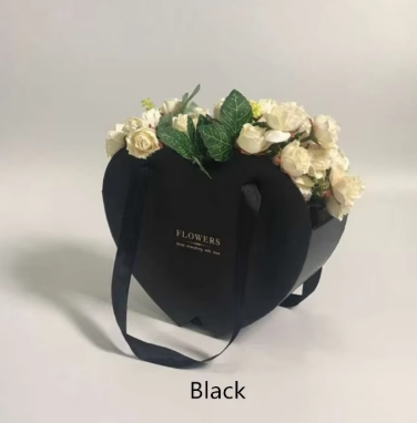 [W9839] Caja en Forma de Corazón Negra