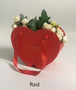 [W9840] Caja en Forma de Corazón Roja