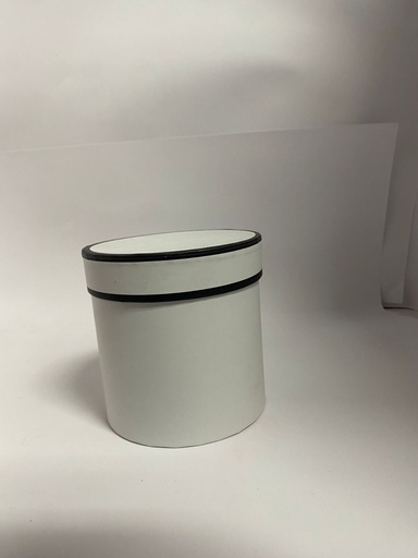 [O3U1276] CAJA CILINDRICA BLANCA