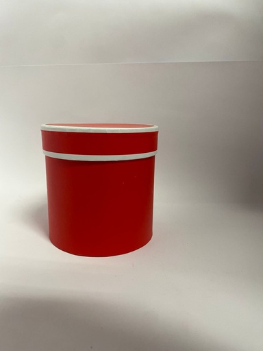 [O3U1278] CAJA CILINDRICA ROJA