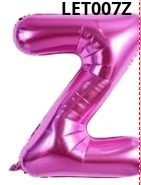 [LET007Z] GLOBO LETRA Z 16 PULGADAS ROSADO