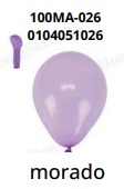 [100MA-026] Globos Pastel 100 piezas/bolsa 5"