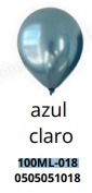 [100ML-018] Globos Metalicos 100 piezas/bolsa 5"